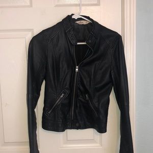 Hollister leather jacket